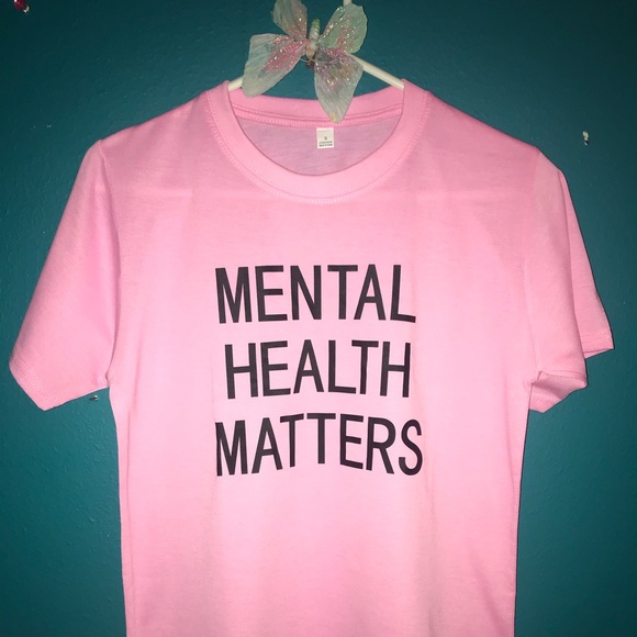 Mental health matters awareness pink small T-shirt - Picture 2 of 2